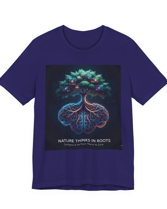 "Nature thinks in roots" Unisex Jersey Short Sleeve Tee