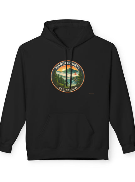 "Marin County, Above the Fog - no text" Unisex Midweight Softstyle Fleece Hoodie