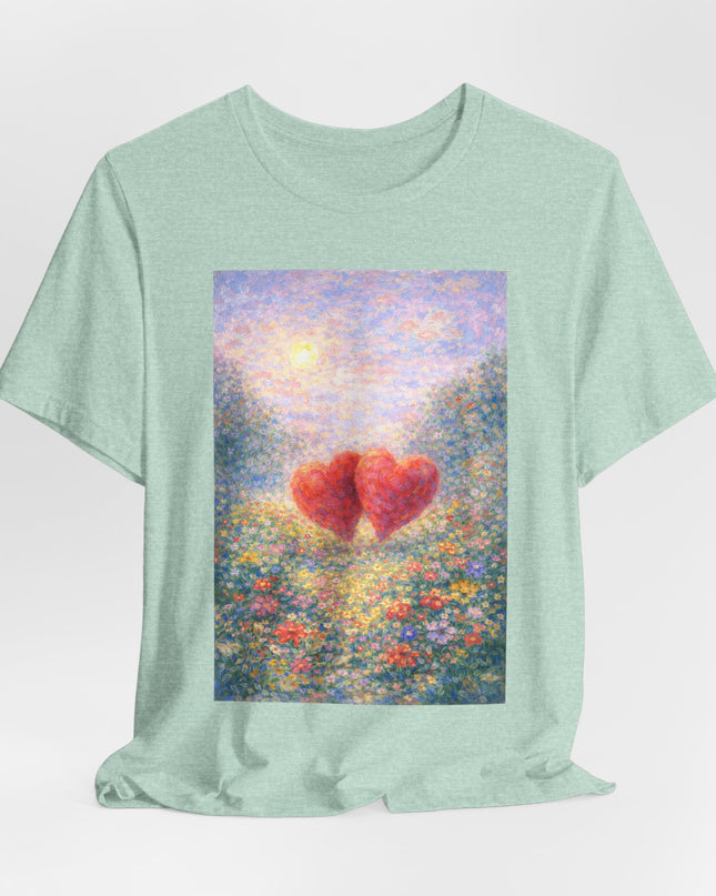 "Valentine's Day - Monet Style" Unisex Jersey Short Sleeve Tee