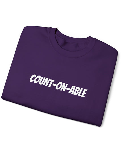 "Count-on-able" Unisex Embroidered Sweatshirt