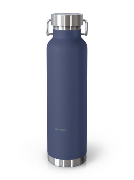 "Butterflies and Poppies Marin County, California" Copper Vacuum Insulated Bottle, 22oz