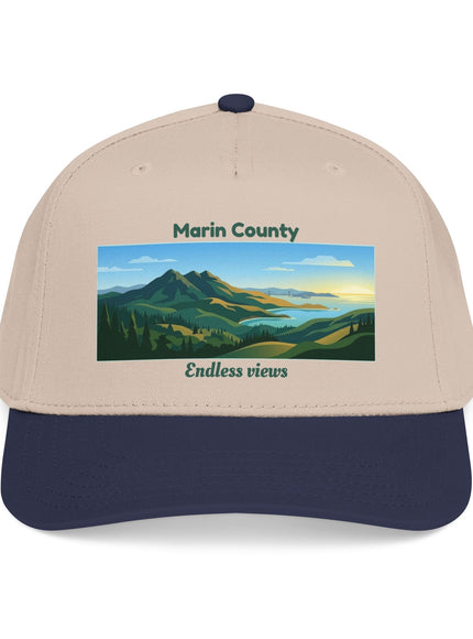 "Marin County - Endless Views" Mid Profile Baseball Cap