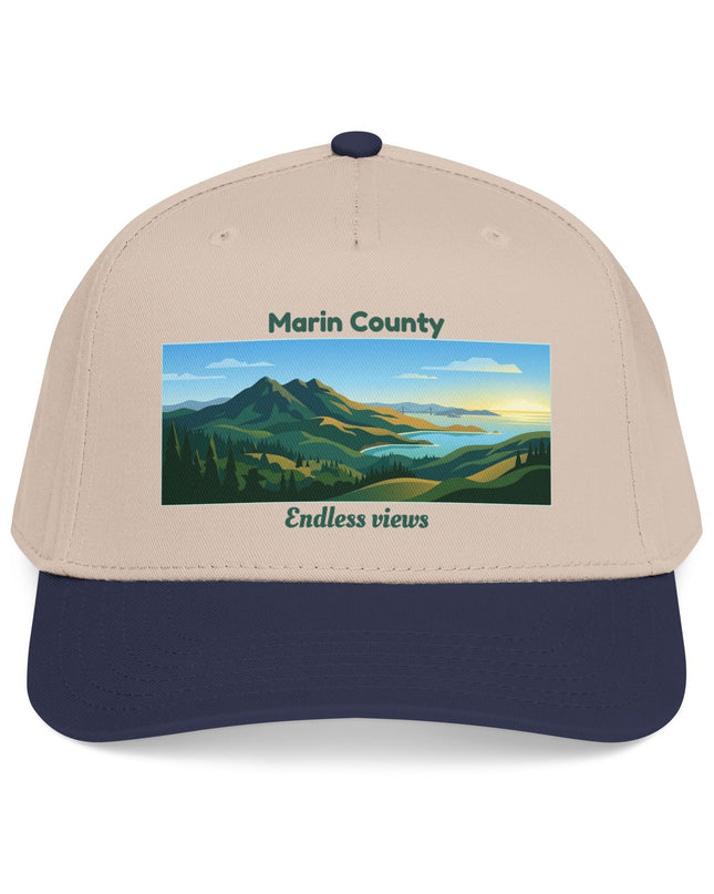 "Marin County - Endless Views" Mid Profile Baseball Cap