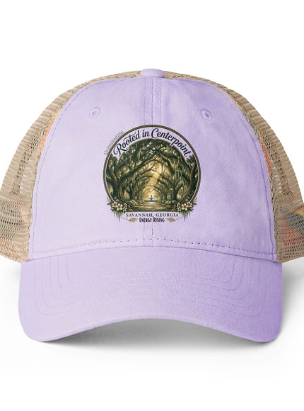 "Rooted in my Centerpoint" Women's Washed Mesh-Back Cap