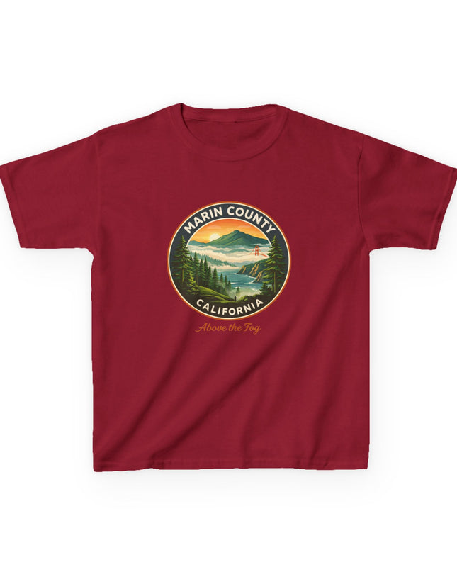 "Marin County, Above the Fog" Kids Heavy Cotton Tee