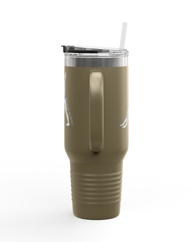 "Mom Strong Pilates" Insulated Travel Mug, 40oz