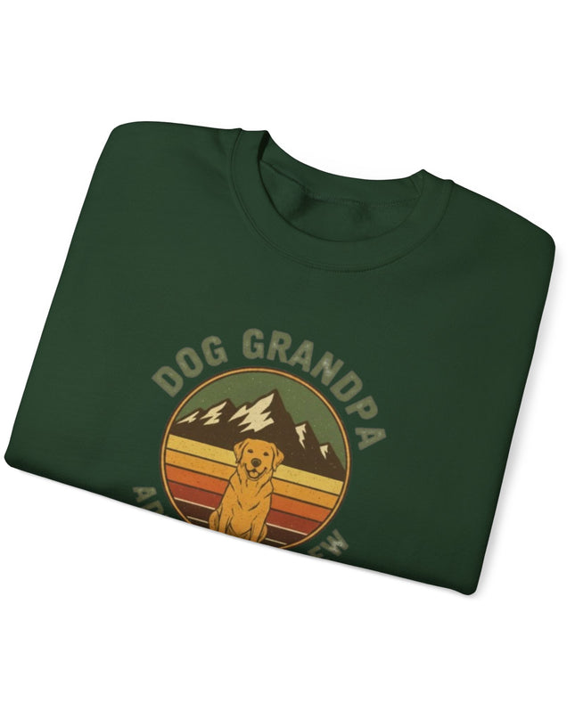 "Dog Grandpa Adventure Crew" Unisex Adult Sweatshirt
