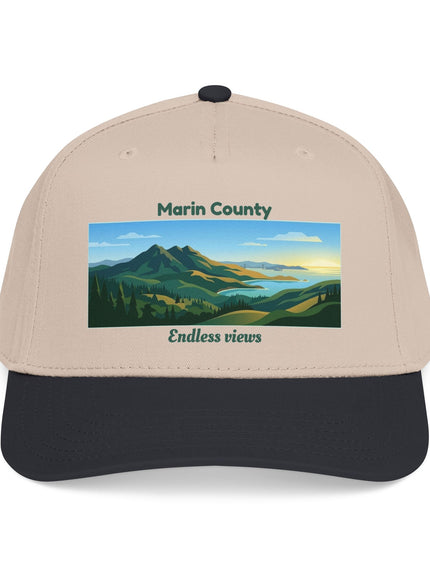 "Marin County - Endless Views" Mid Profile Baseball Cap