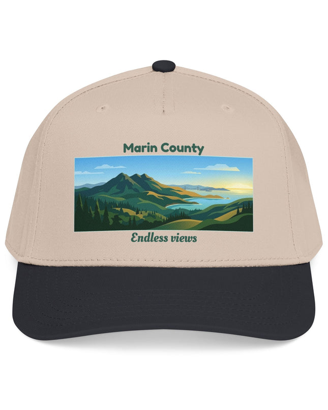 "Marin County - Endless Views" Mid Profile Baseball Cap