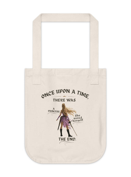 "She Saved Herself V2" Organic Canvas Tote Bag