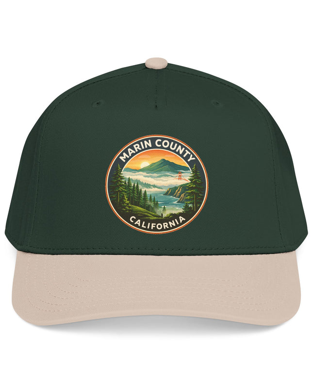 "Marin County, Above the Fog" Mid Profile Baseball Cap