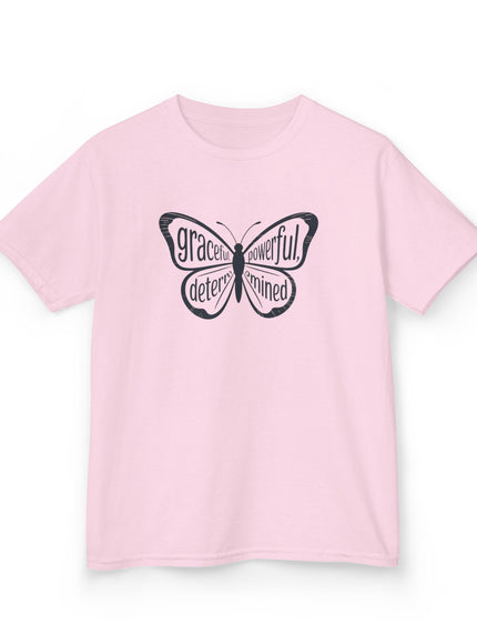 "Butterfly With Words" Kids Heavy Cotton Tee