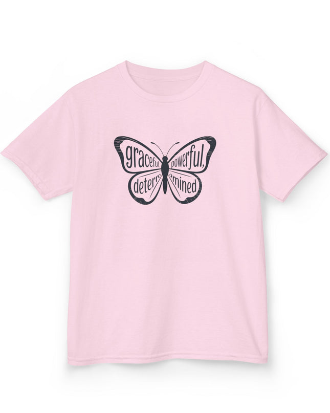 "Butterfly With Words" Kids Heavy Cotton Tee