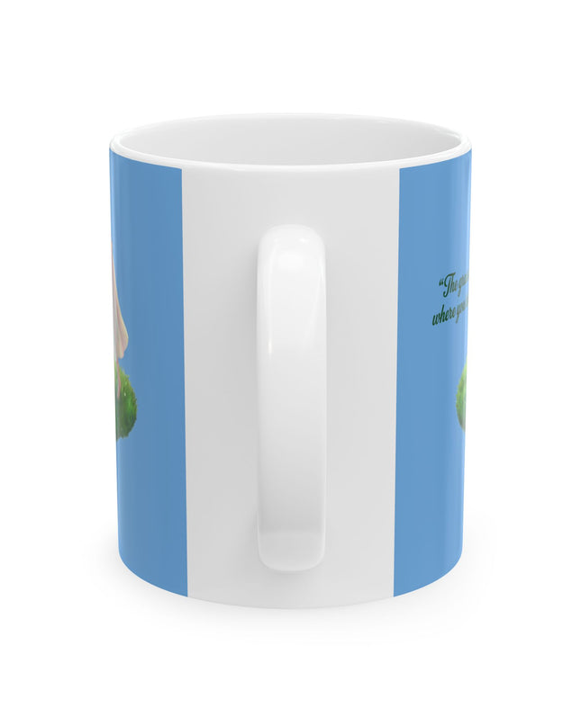 "The Grass is Greener Where You Water It" Ceramic Mug, (11oz, 15oz)