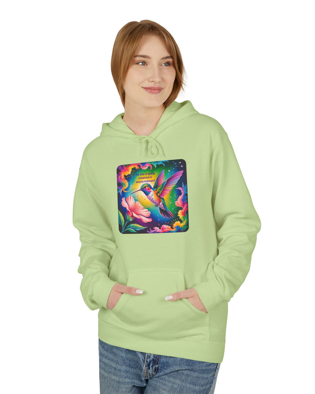 "My Life is Being Created in Every Moment" Unisex Midweight Softstyle Fleece Hoodie