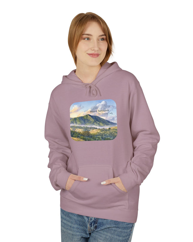 "Mount Tamalpais, the Sleeping Lady" Unisex Midweight Softstyle Fleece Hoodie