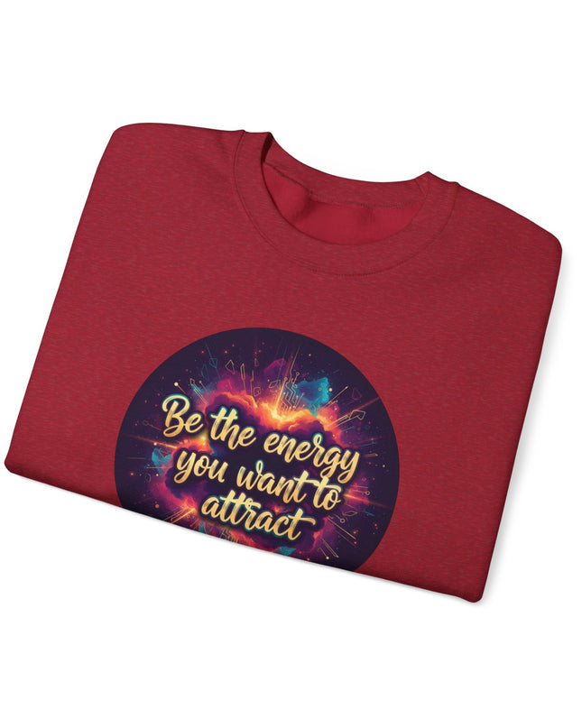 "Be the Energy You Want to Attract" Unisex Adult Sweatshirt