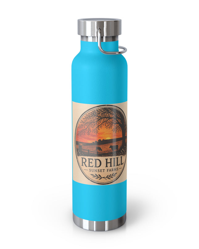 "Red Hill Sunset Farms" Copper Vacuum Insulated Bottle, 22oz