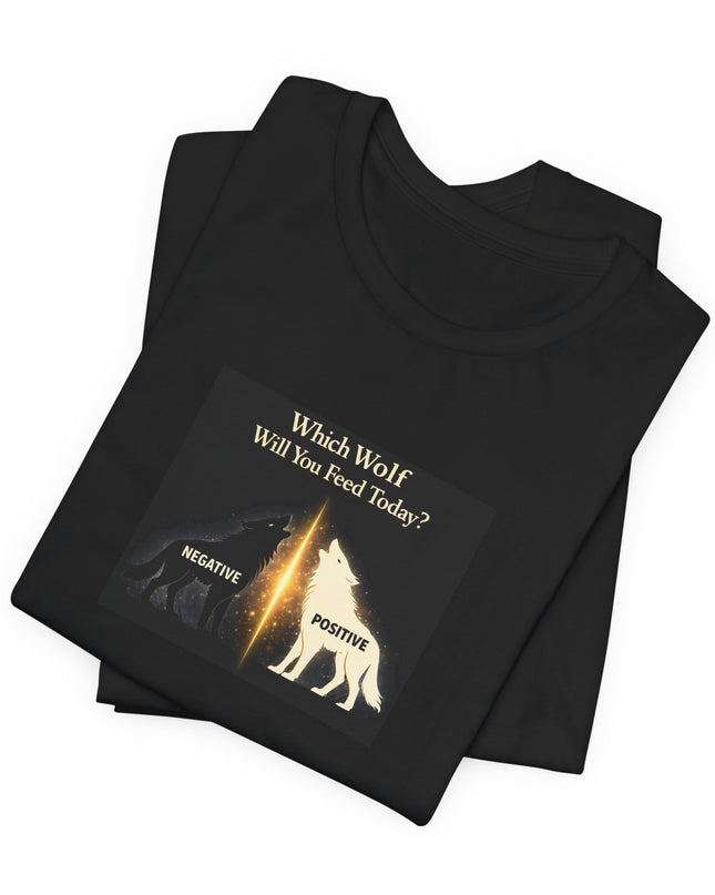 "Which Wolf Will You Feed Today?" Unisex Jersey Short Sleeve Tee
