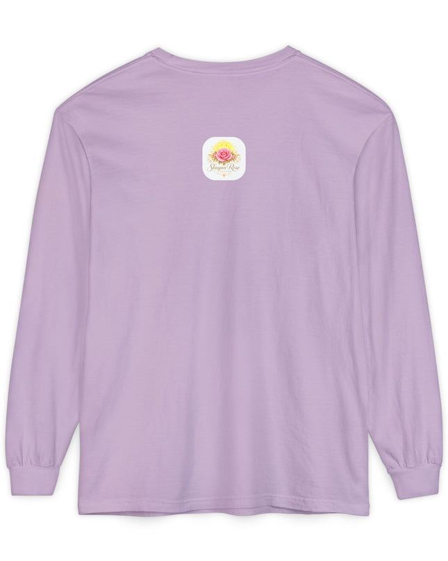 "Happy Valentine's Day" Unisex Garment-dyed Long Sleeve T-Shirt