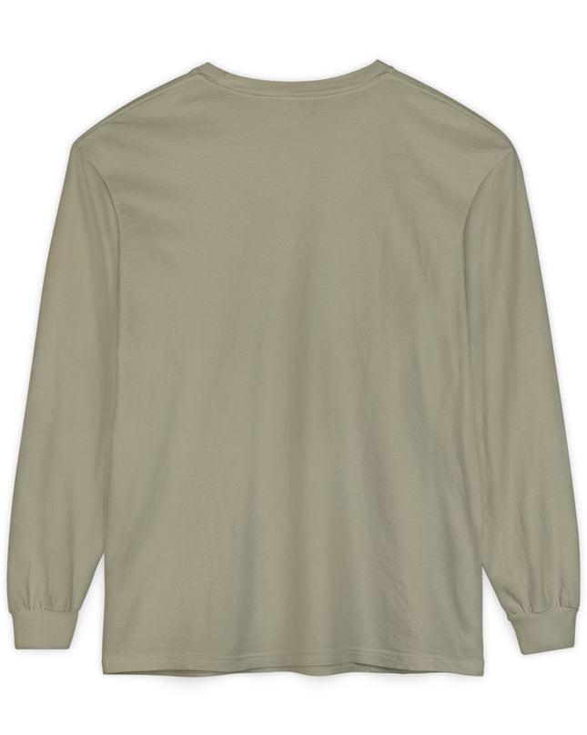 "Stop Feeding What Doesn't Serve You" Unisex Garment-dyed Long Sleeve T-Shirt