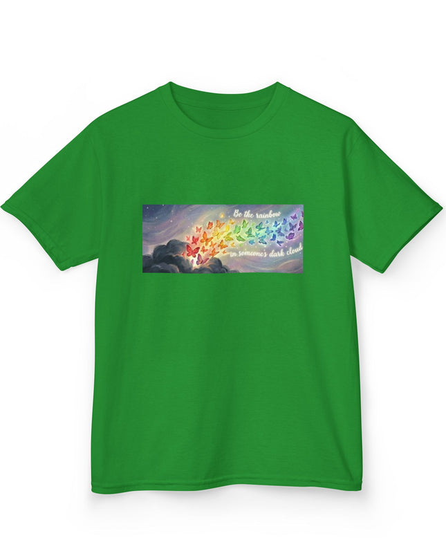 "Be the Rainbow in Someone's Dark Cloud" Kids Heavy Cotto Tee