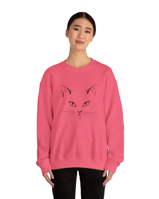 "Cat Face Sketch" Unisex Adult Sweatshirt