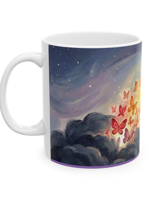 "Be the Rainbow in Someone's Dark Cloud" Ceramic Mug, (11oz, 15oz)