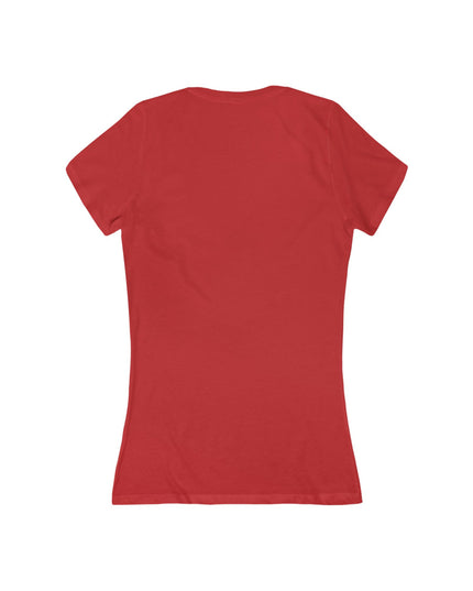 "Valentine's Day - Monet Style" Women's Jersey Short Sleeve Deep V-Neck Tee