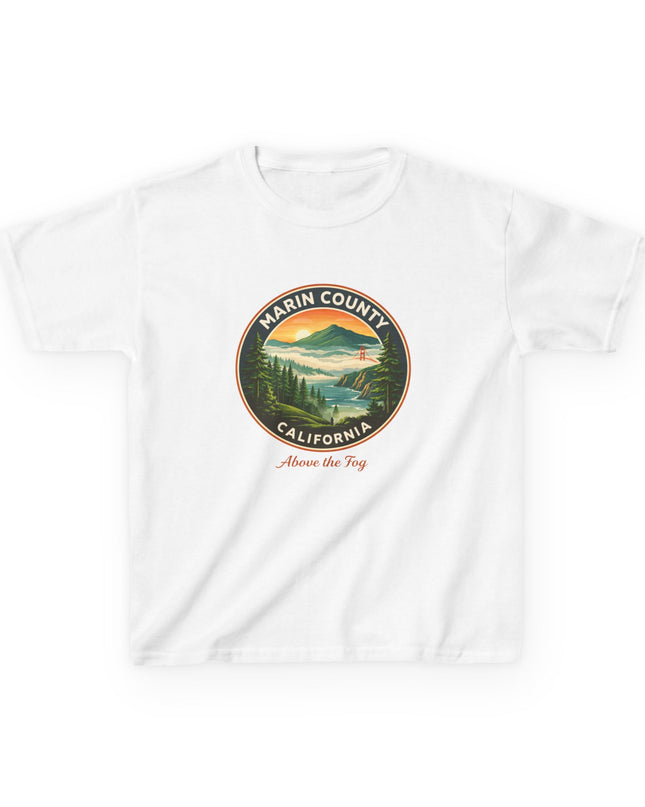 "Marin County, Above the Fog" Kids Heavy Cotton Tee