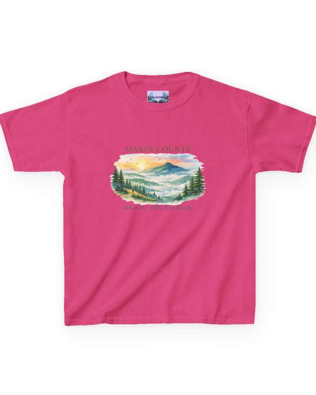 "Marin County, Where the Hills Meet the Sky" Kids Heavy Cotton Tee