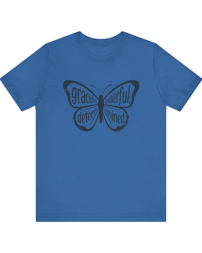 "Butterfly with Words" Unisex Jersey Short Sleeve Tee