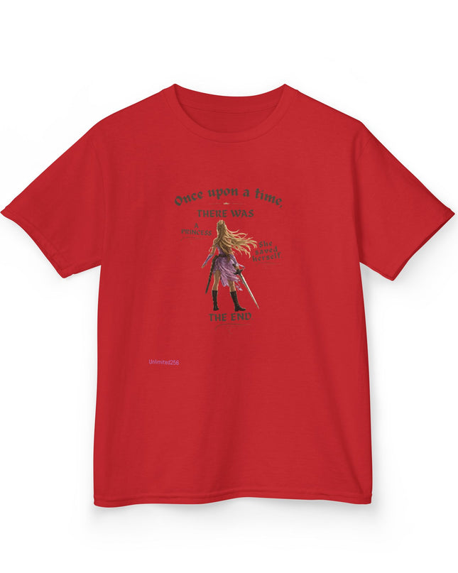 "She Saved Herself" Kids Heavy Cotton Tee
