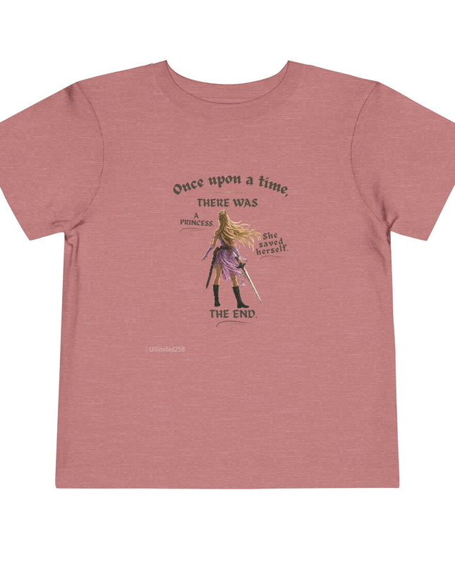 "She Saved Herself" Toddler Short Sleeve Tee