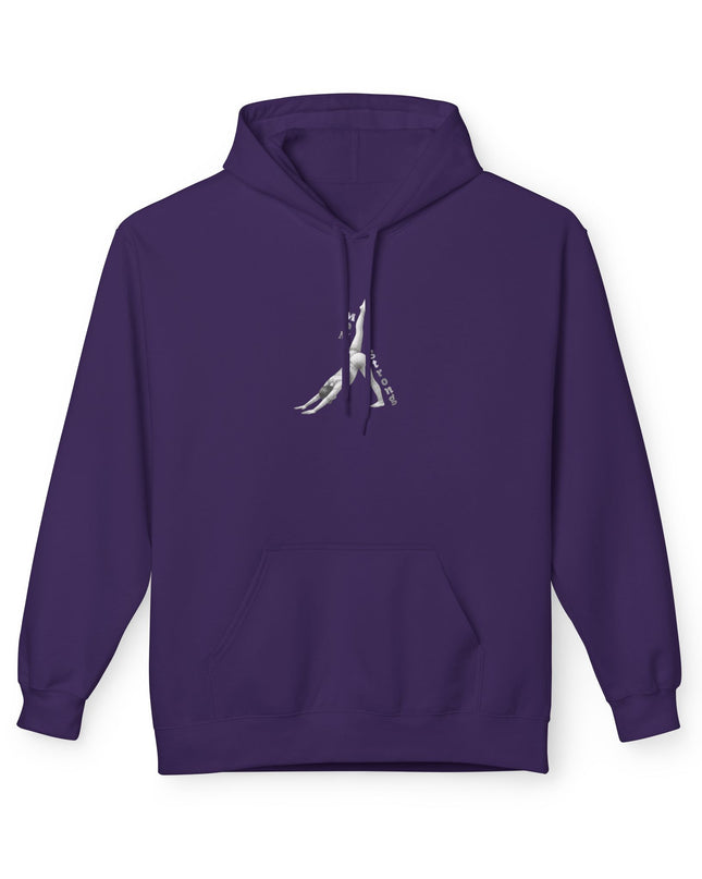 "Mom Strong Pilates" (Lighter ink on both sides) Unisex Midweight Softstyle Fleece Hoodie