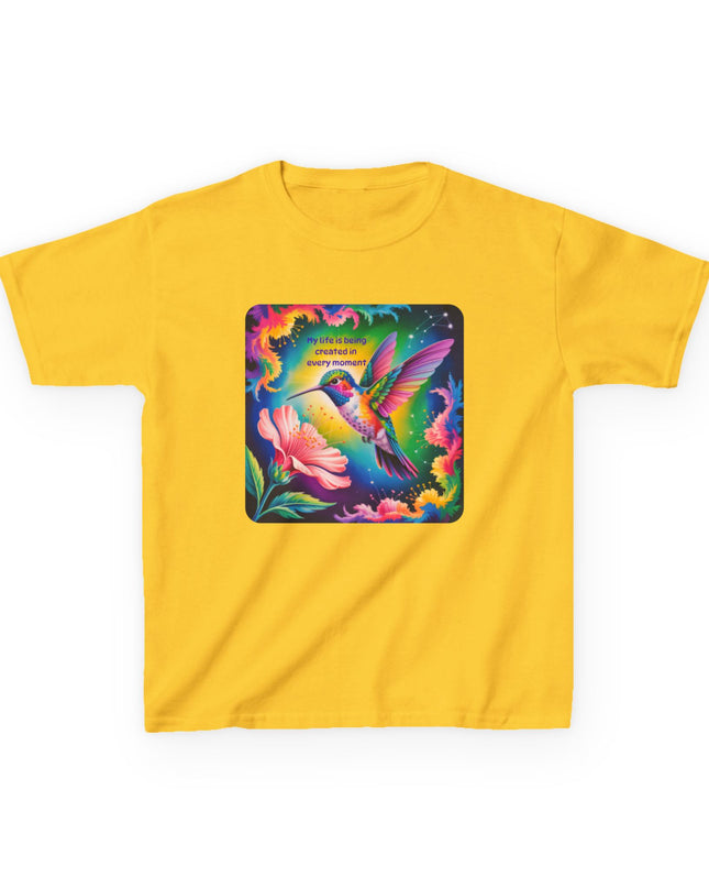 "My Life is Being Created in Every Moment" Kids Heavy Cotton Tee