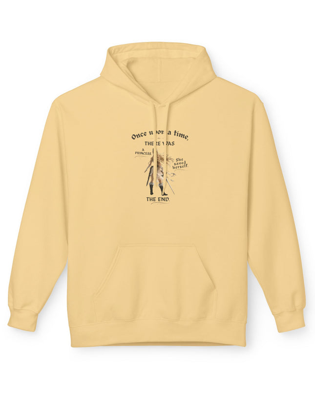 "She Saved Herself" (Ink both sides) Unisex Midweight Softstyle Fleece Hoodie