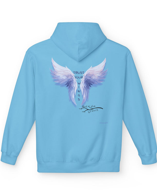 "Trust your Wings, Not the Branch" Unisex Midweight Softstyle Fleece Hoodie