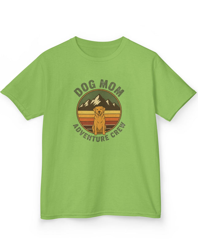 "Dog Mom Adventure Crew" Kids Heavy Cotton Tee