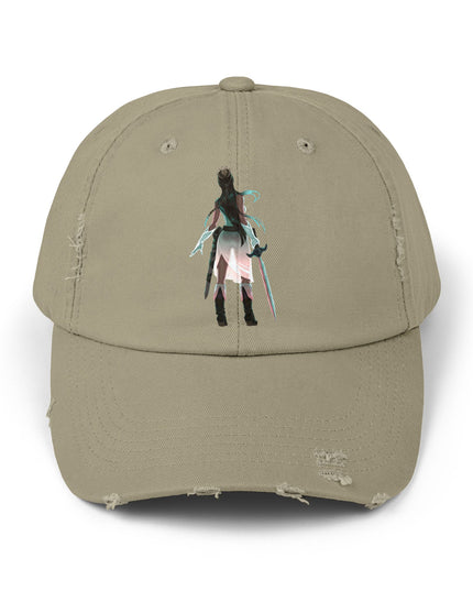 "Female warrior" Unisex Distressed Cap