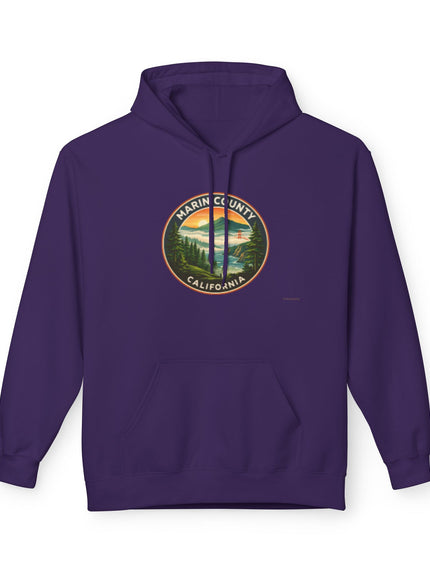 "Marin County, Above the Fog - no text" Unisex Midweight Softstyle Fleece Hoodie