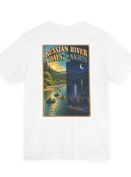 "Russian River Days, Russian River Nights" Unisex Jersey Short Sleeve Tee