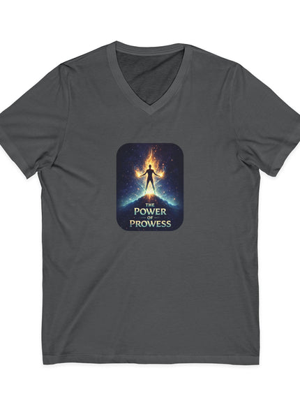 "The Power of Prowess" Unisex Jersey Short Sleeve V-Neck Tee