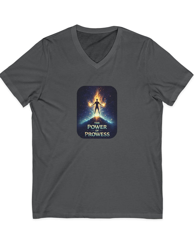 "The Power of Prowess" Unisex Jersey Short Sleeve V-Neck Tee