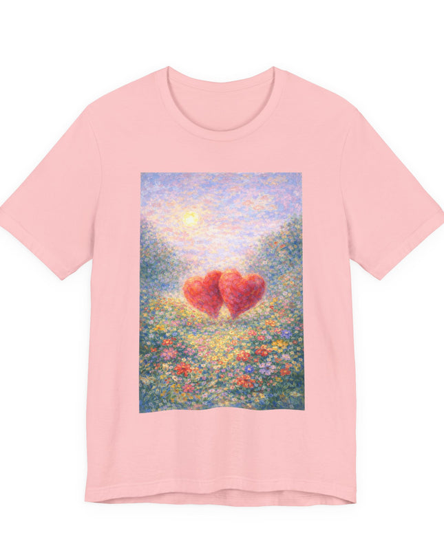 "Valentine's Day - Monet Style" Unisex Jersey Short Sleeve Tee