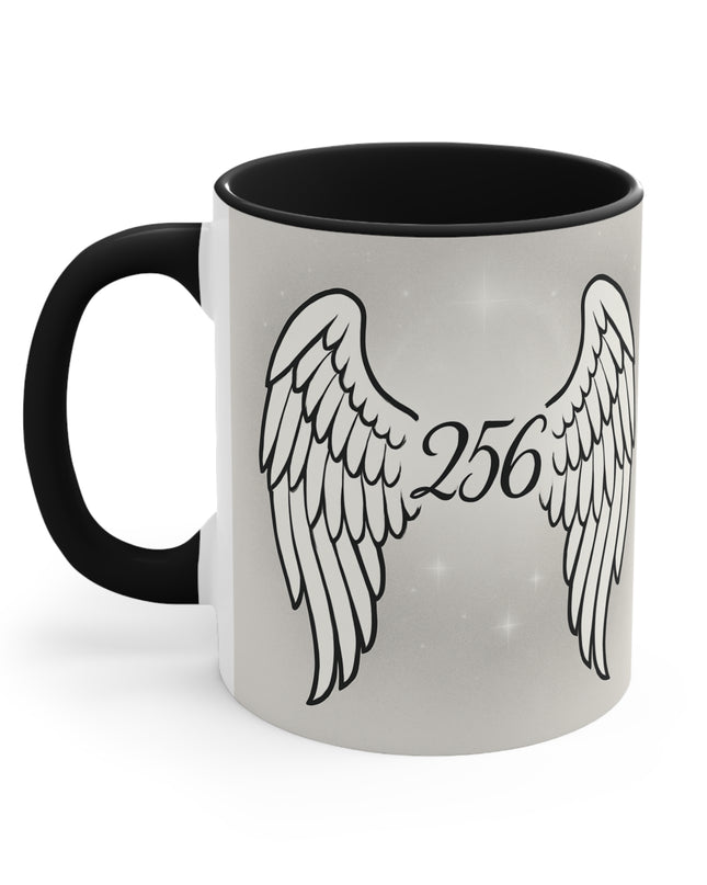 "Celestial Angel Wings 256" Accent Mug