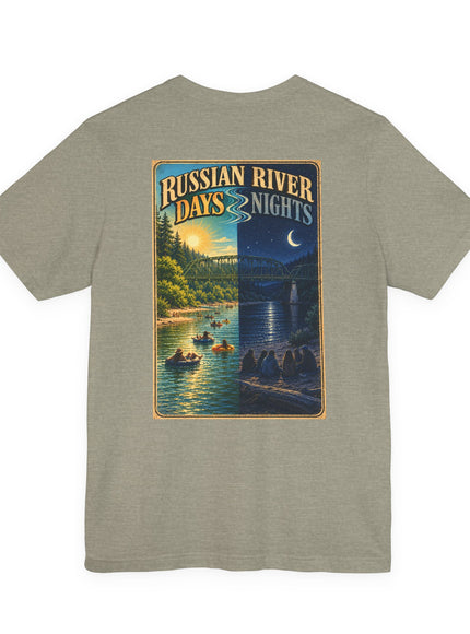 "Russian River Days, Russian River Nights" Unisex Jersey Short Sleeve Tee