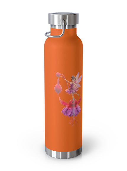 "Fuchsia Fairy" Copper Vacuum Insulated Bottle, 22oz