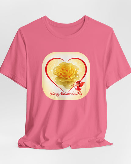 "Happy Valentine's Day" Unisex Jersey Short Sleeve Tee