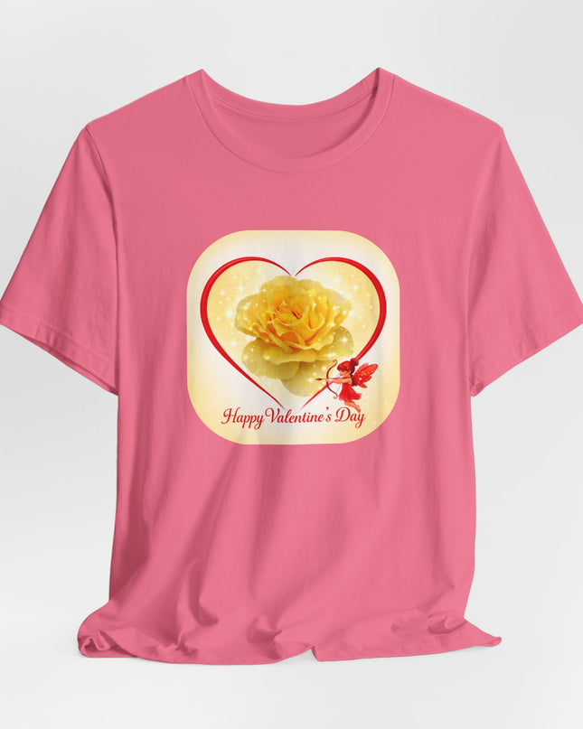 "Happy Valentine's Day" Unisex Jersey Short Sleeve Tee